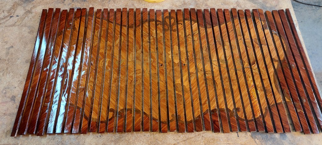 application du vernis